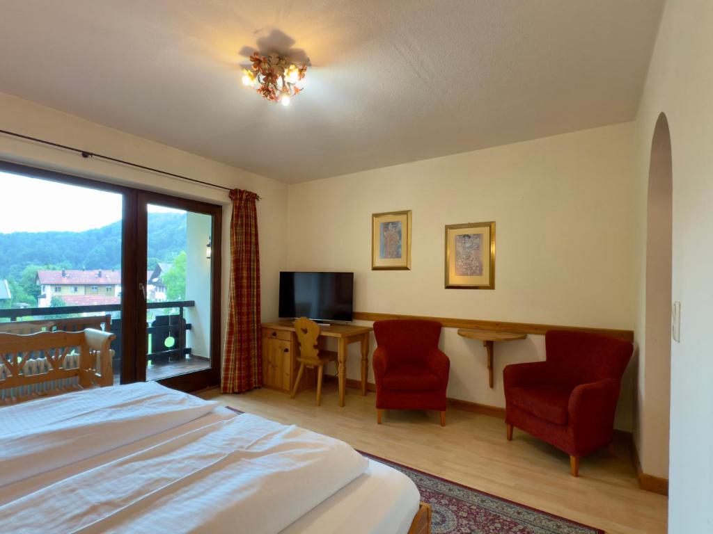 Hotel Forsthaus Oberau - Doppelzimmer Mit Balkon