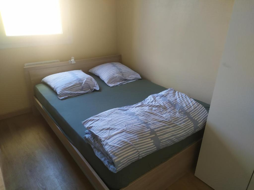 Ένα ή περισσότερα κρεβάτια σε δωμάτιο στο Studette COSY 2 couchages proche TOURS
