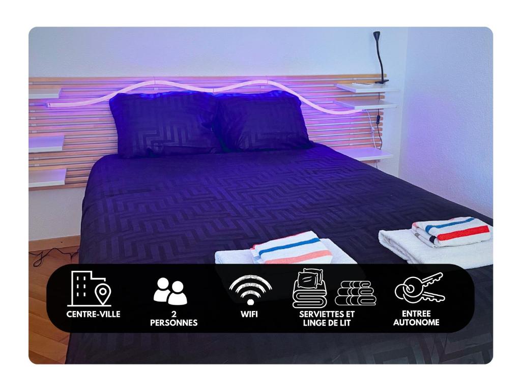 Postel nebo postele na pokoji v ubytování HSH Lausanne Connect