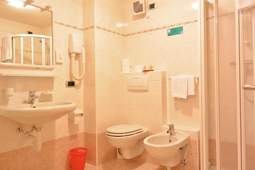 Koupelna v ubytování Hotel Garnì al Plan