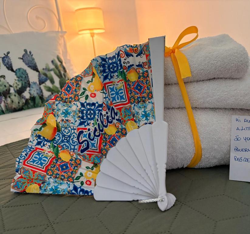 Palermo Center Residenza IN Cattedrale Superior Apartment客房内的一张或多张床位