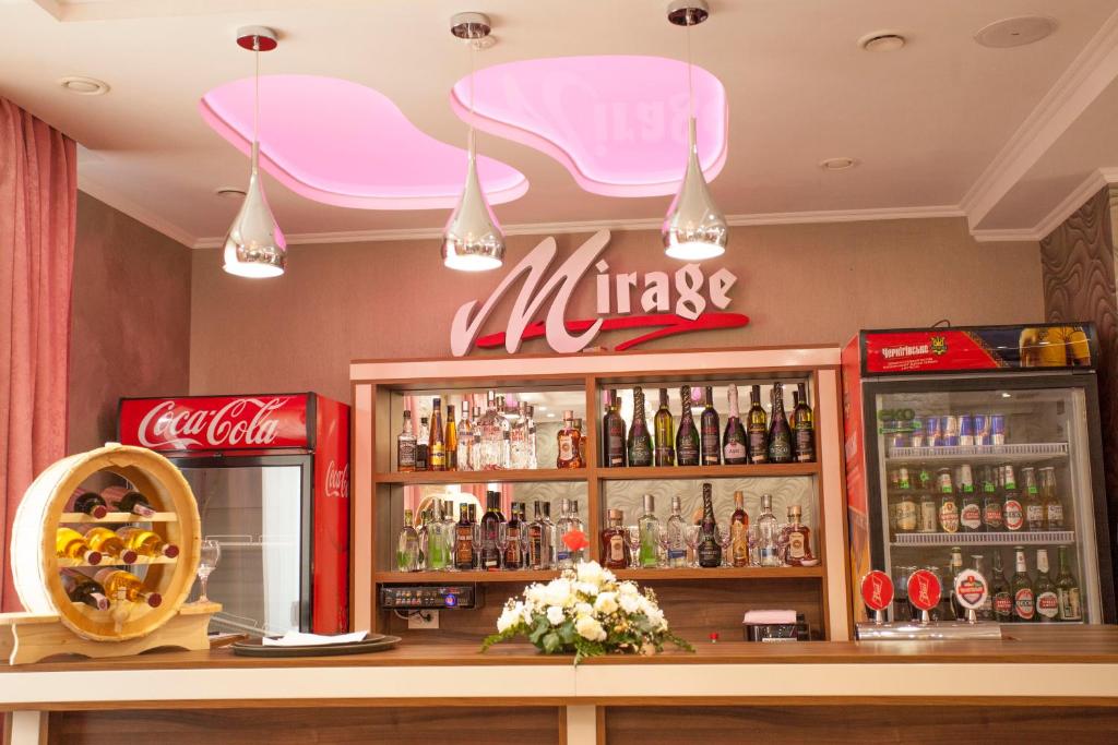 Nápoje v ubytování Mirage Hotel