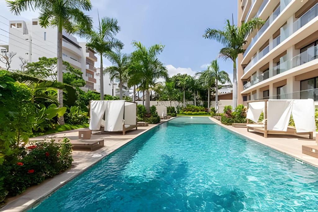 Πισίνα στο ή κοντά στο Departamento Nuevo 2 Recámaras en Bucerías Vista al Mar