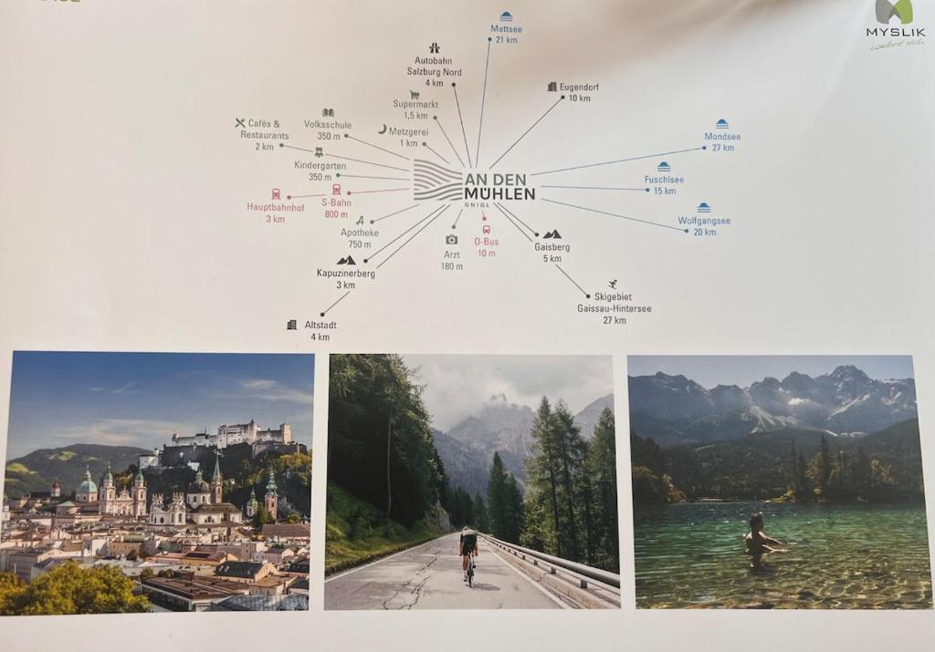 Naturlandskabet i nærheden af lejligheden