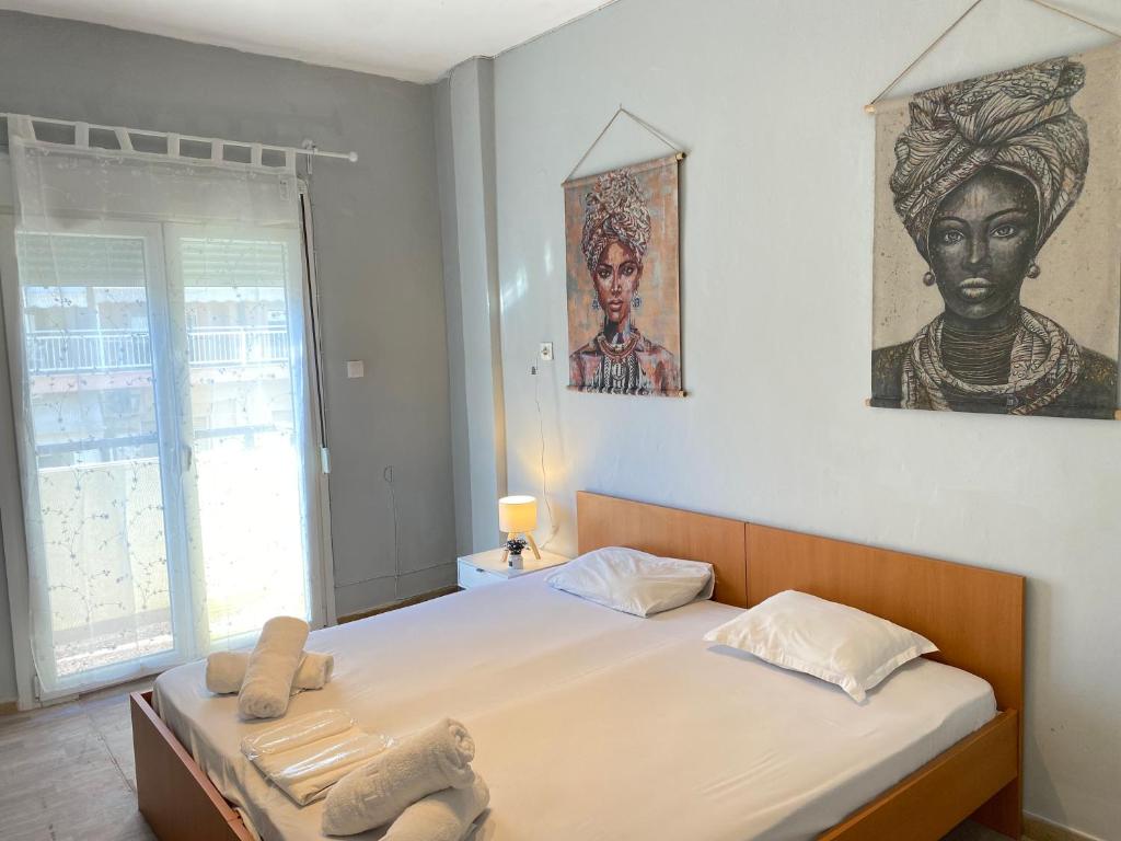Katil atau katil-katil dalam bilik di Faros Axd Downtown Hostel