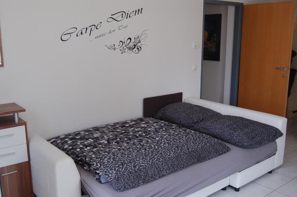 Postel nebo postele na pokoji v ubytování Ferienwohnung Frate