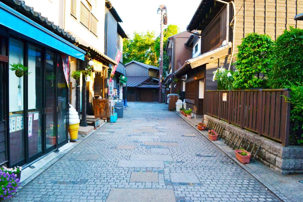 Budova, kde se ryokan nachází