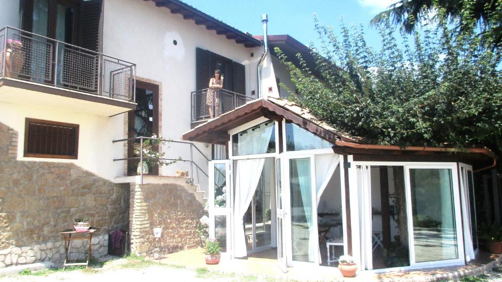 The building in which a panziókat is located