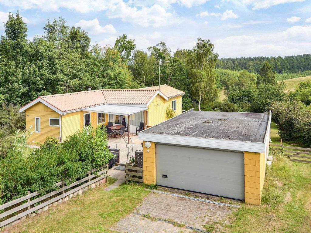 Bygningen som feriehuset ligger i