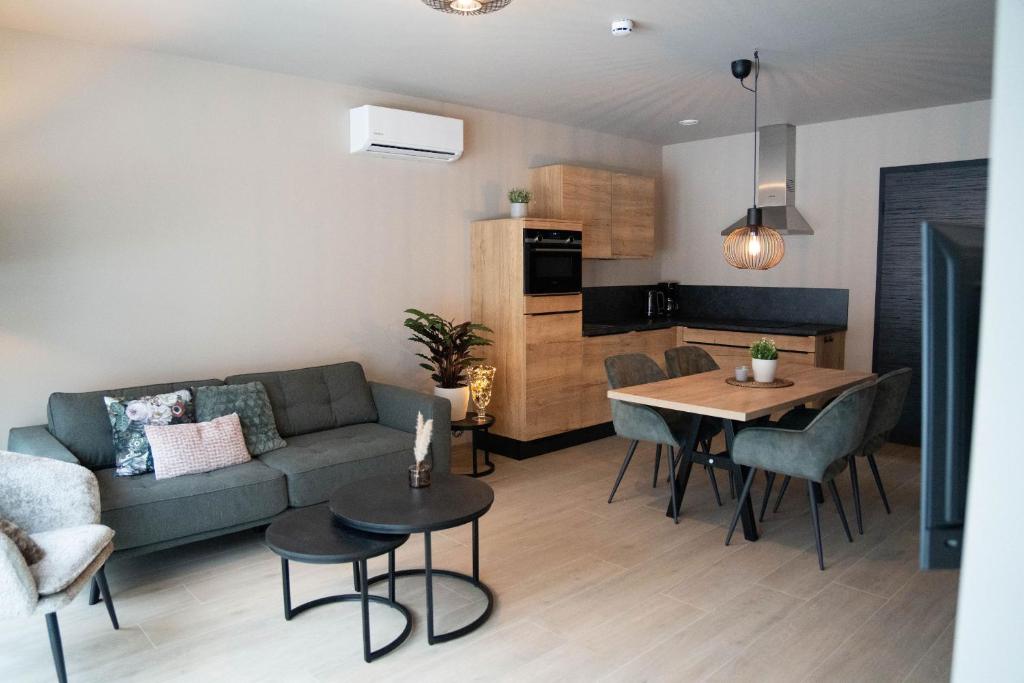 Η κουζίνα ή μικρή κουζίνα στο Camping Natuurlijk Limburg - Appartement