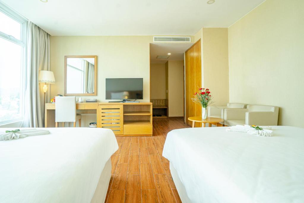 Phòng Deluxe 2 Giường Đơn Nhìn Ra Biển