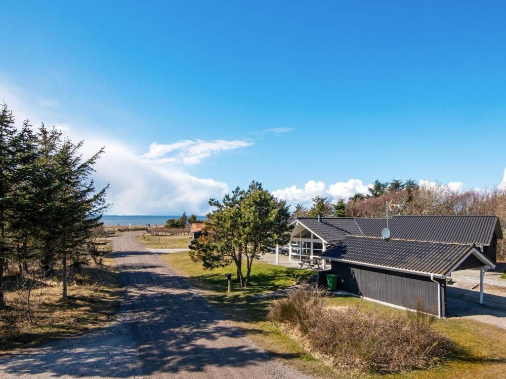 an overhead view of a house with a road at 10 person holiday home in Løgstør-By Traum in Trend