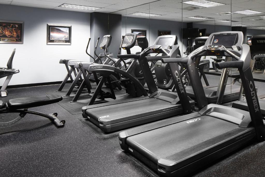 Das Fitnesscenter und&#47;oder die Fitnesseinrichtungen in der Unterkunft Club Quarters Hotel Embarcadero, San Francisco