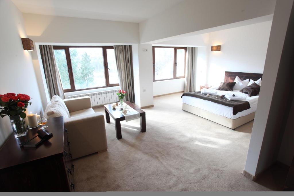 Postel nebo postele na pokoji v ubytování Hotel Par Avion