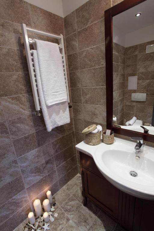 Koupelna v ubytování Hotel Par Avion