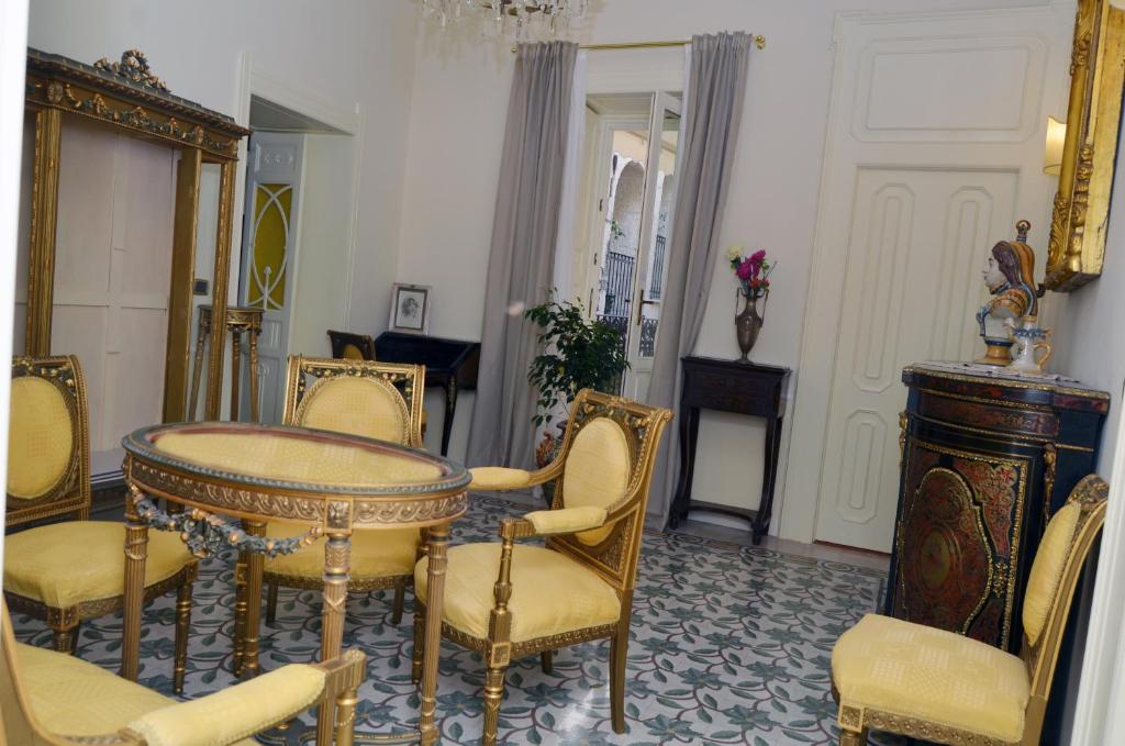 Posezení v ubytování B&B Casa D'alleri