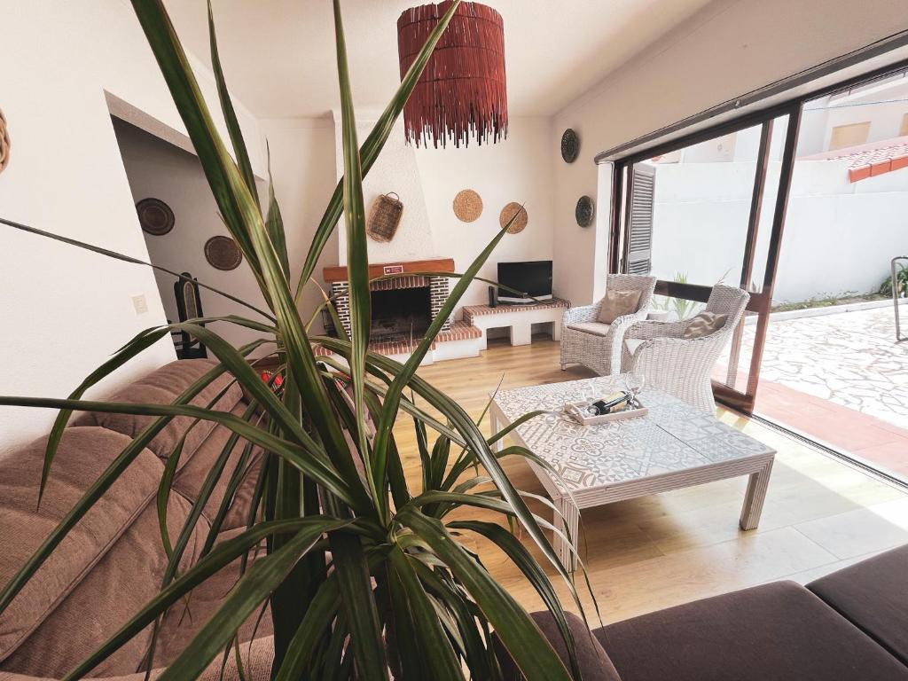 Χώρος καθιστικού στο Philip's Beach House