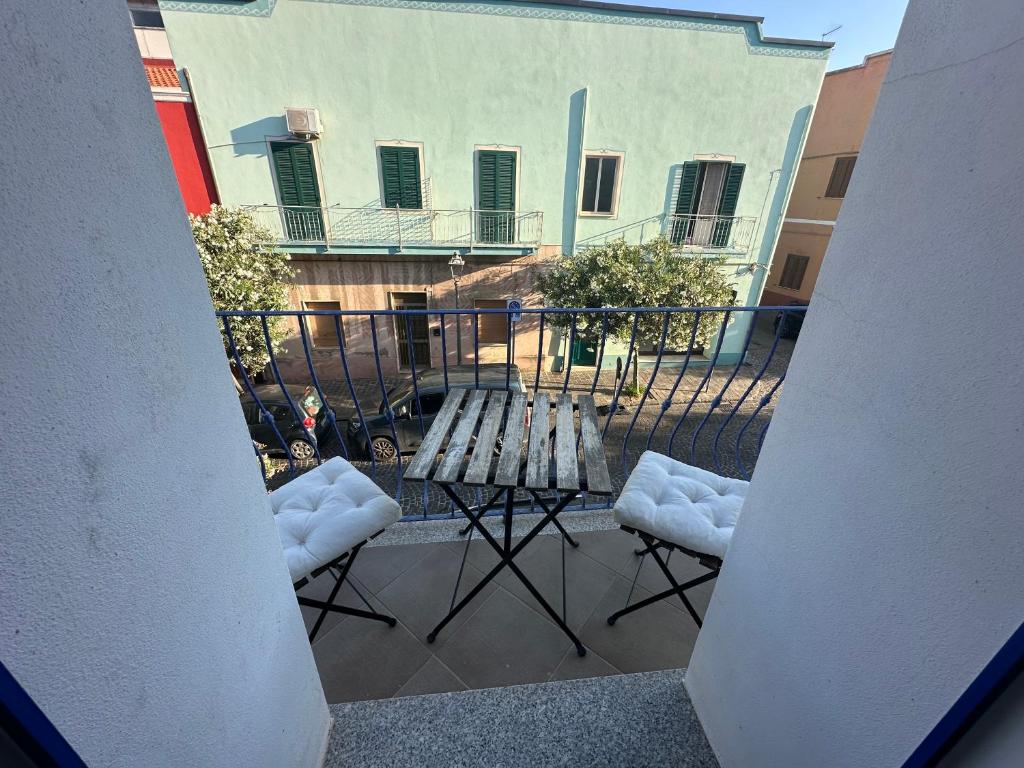 Ban công/sân hiên tại La Casa Blanca y Azul