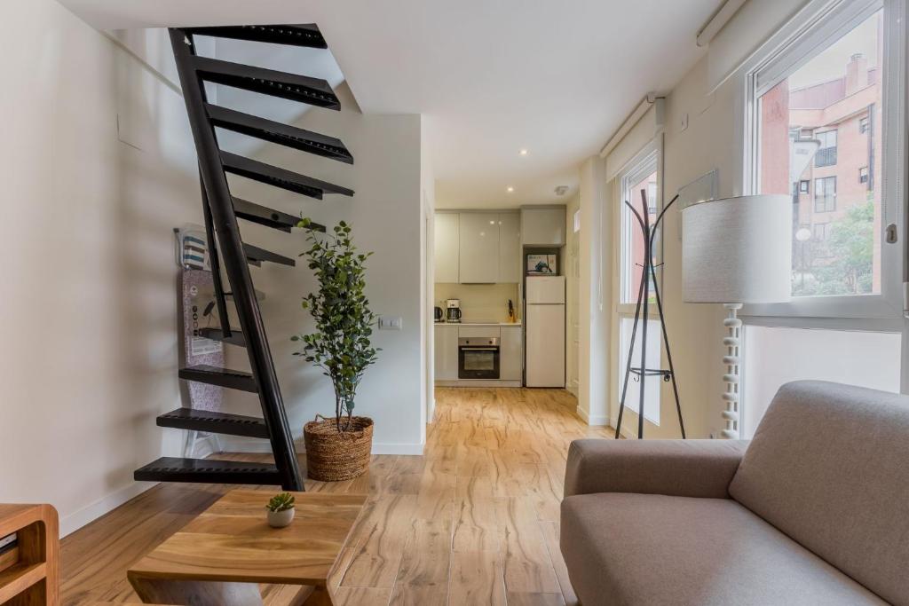 Kuchyň nebo kuchyňský kout v ubytování Cozy apartment- 1Bd 1Bth- Plaza Castilla