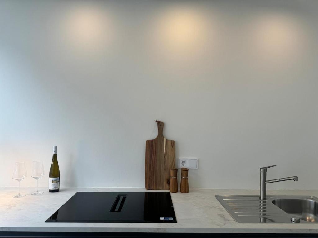 Kuchyň nebo kuchyňský kout v ubytování Apartment Konstantin