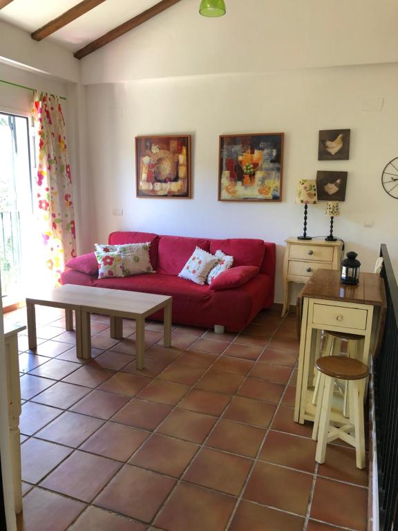 Χώρος καθιστικού στο LA CASA del CASTAÑO