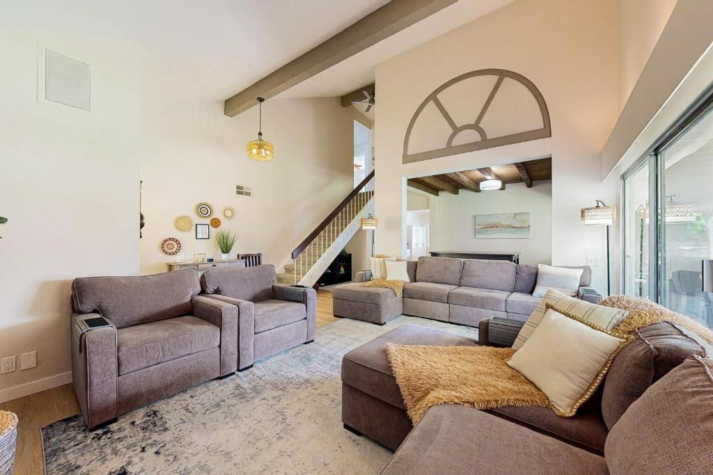 Χώρος καθιστικού στο Casa Tranquila
