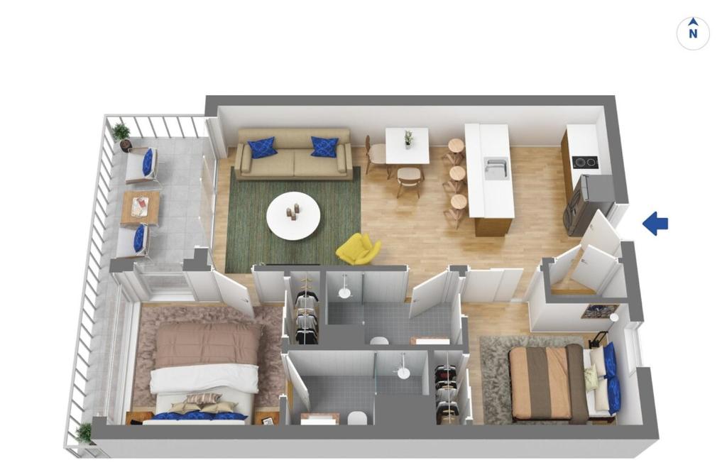 Spacious 2-Bedroom, 2-Bathroom Apartment in Epsom - Resim 11