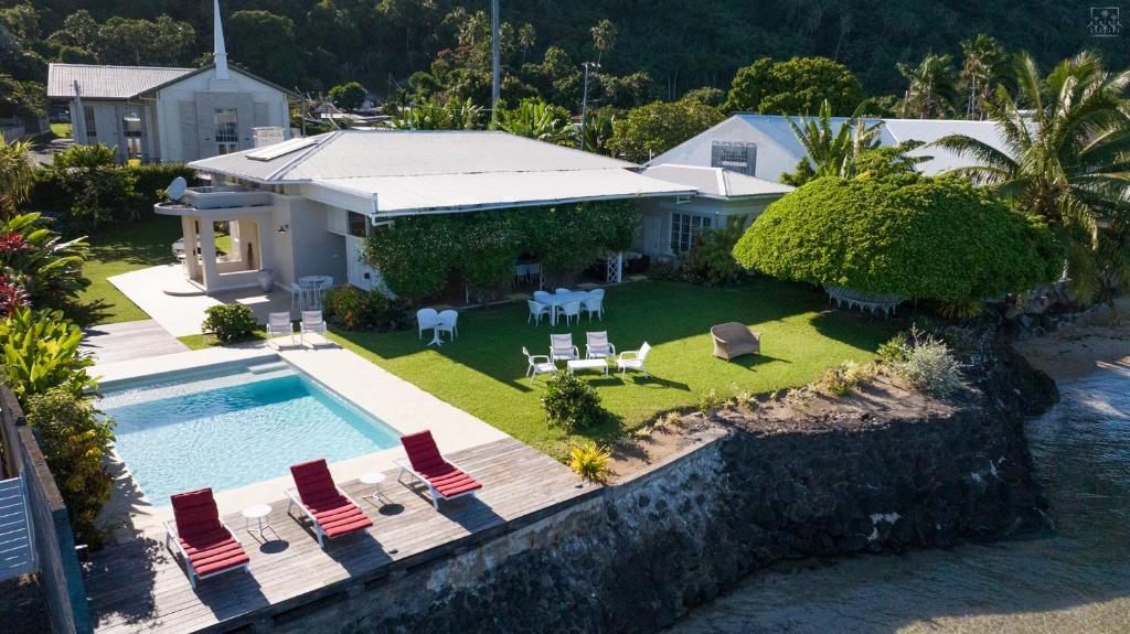 Le Ficus Iti - Belle villa bord de mer et piscine - photo 5 - Tahiti, Polynésie