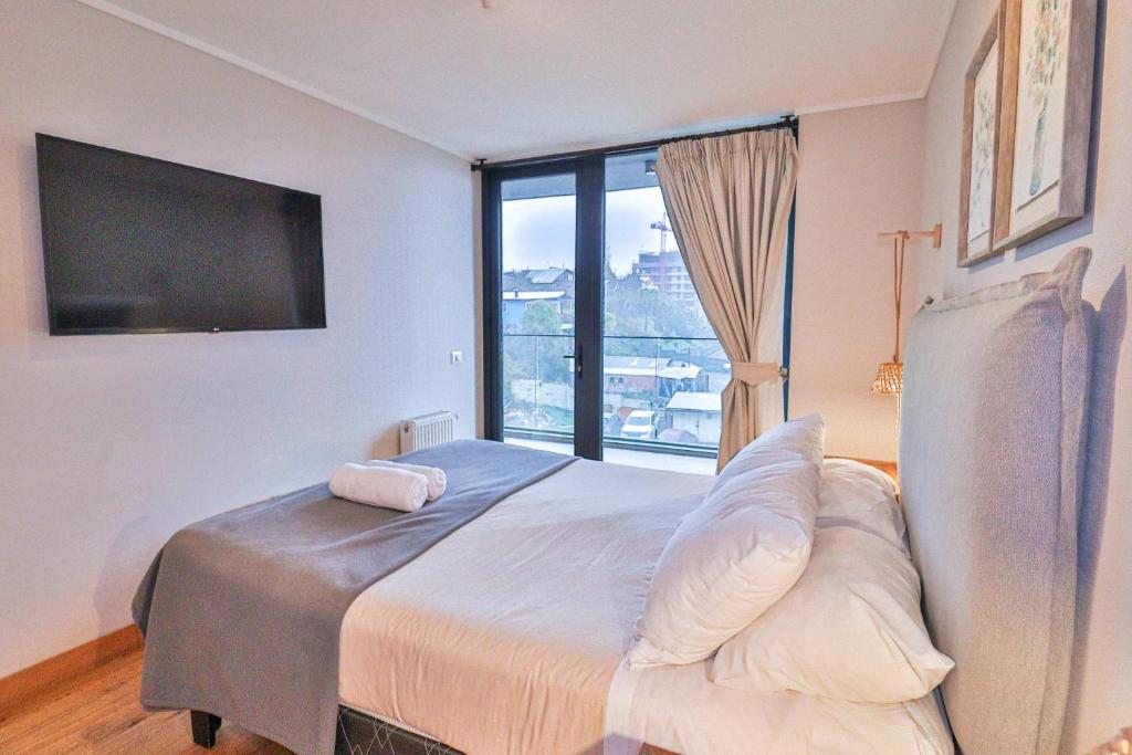 Voodi või voodid majutusasutuse HOM I Depto 2D2B en Conjunto frente a la Costanera toas