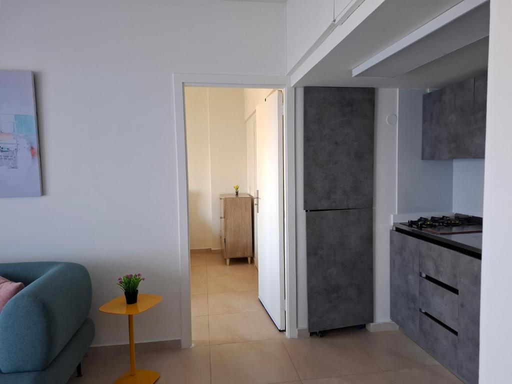 Η κουζίνα ή μικρή κουζίνα στο Bright appartment