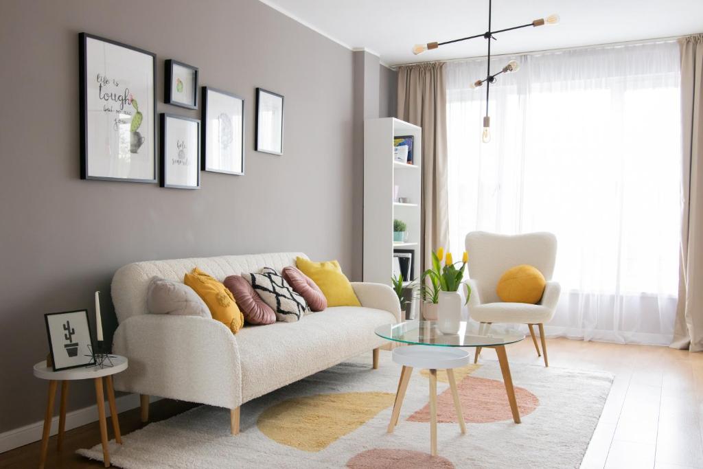 Χώρος καθιστικού στο Central Varna Vibes