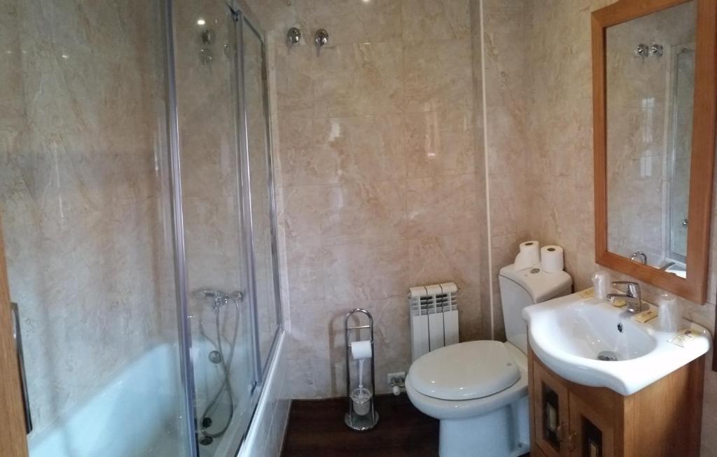Koupelna v ubytování Hotel Sarao