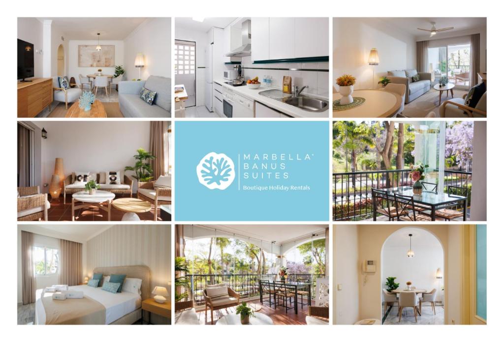 MARBELLA BANUS SUITES - Banús, Dama de Noche, Stylishly Redecorated - Brand New Furniture, 1BED-1BATH, Bright Glazed Terrace, 3 S Pools, Beautiful Complex, Ideal for Families