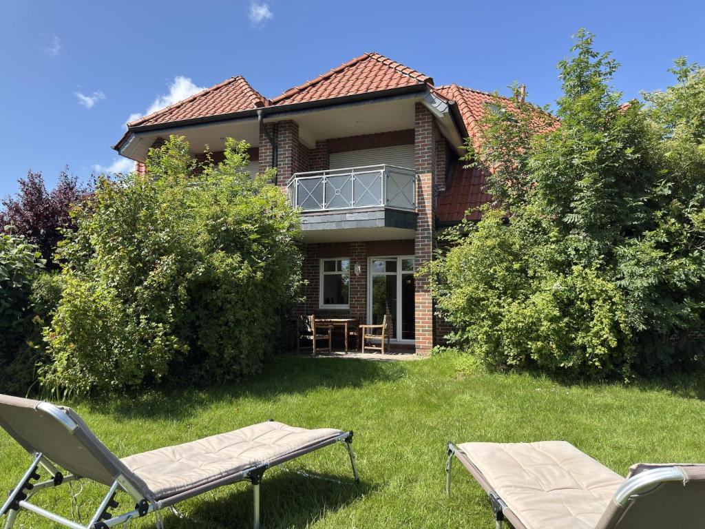 Κήπος έξω από το Ferienwohnung, Fedderwardersiel