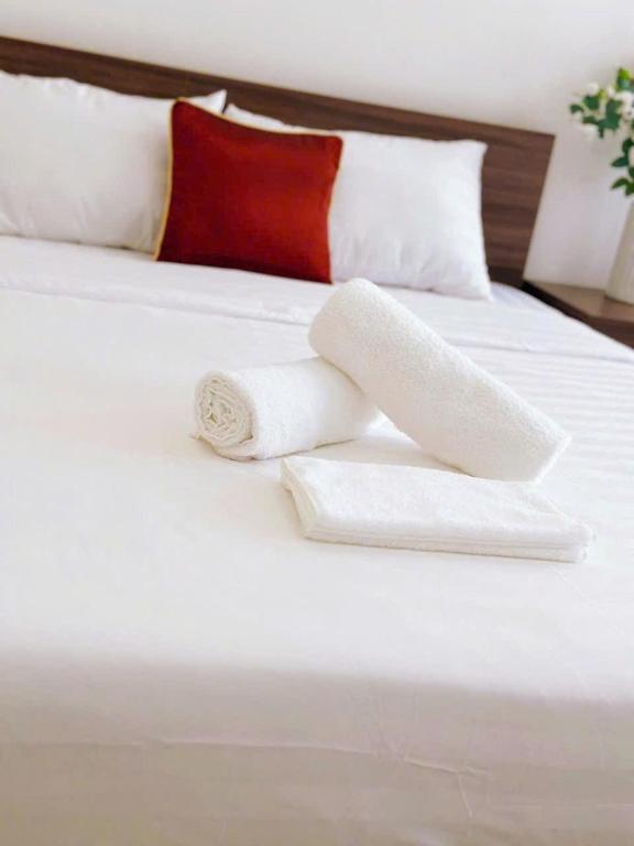 Postel nebo postele na pokoji v ubytování Me cong -HOMESTAY