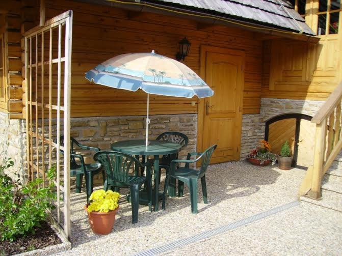 Patio nebo venkovní prostory v ubytování Štúdio Liptovský Trnovec