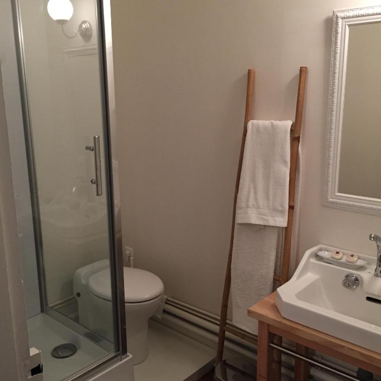 Koupelna v ubytování Le Manoir de Bénédicte B&B
