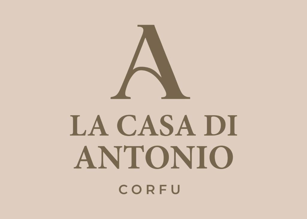 a letter logo template vector icon at La casa di Antonio Corfu in Alepou