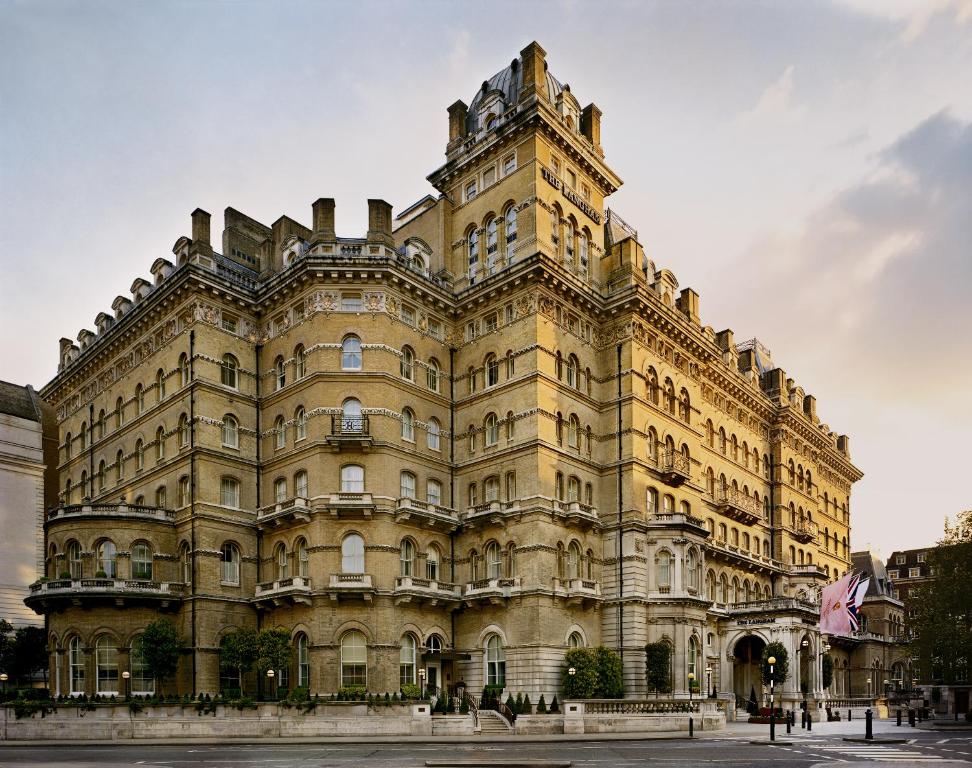 a large building with a tower on top of it at The Langham London in London