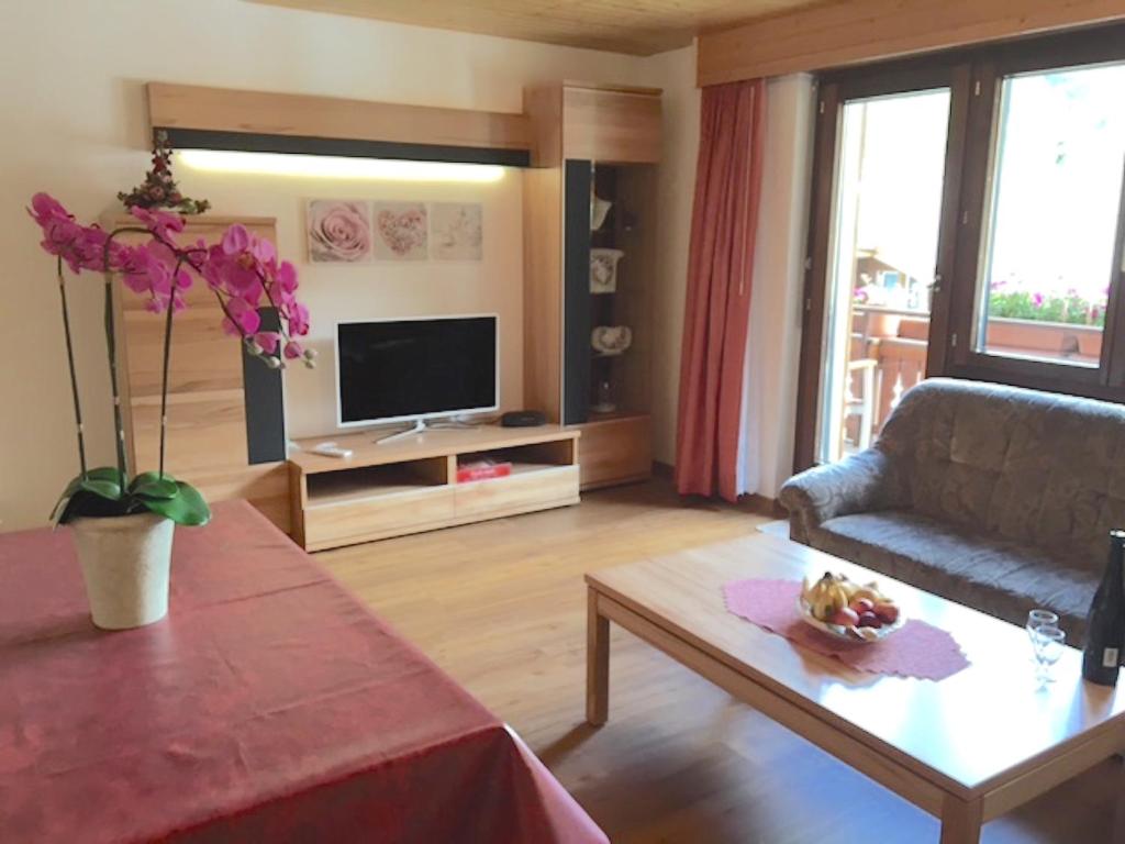 TV a/nebo společenská místnost v ubytování Ferienhaus Perle
