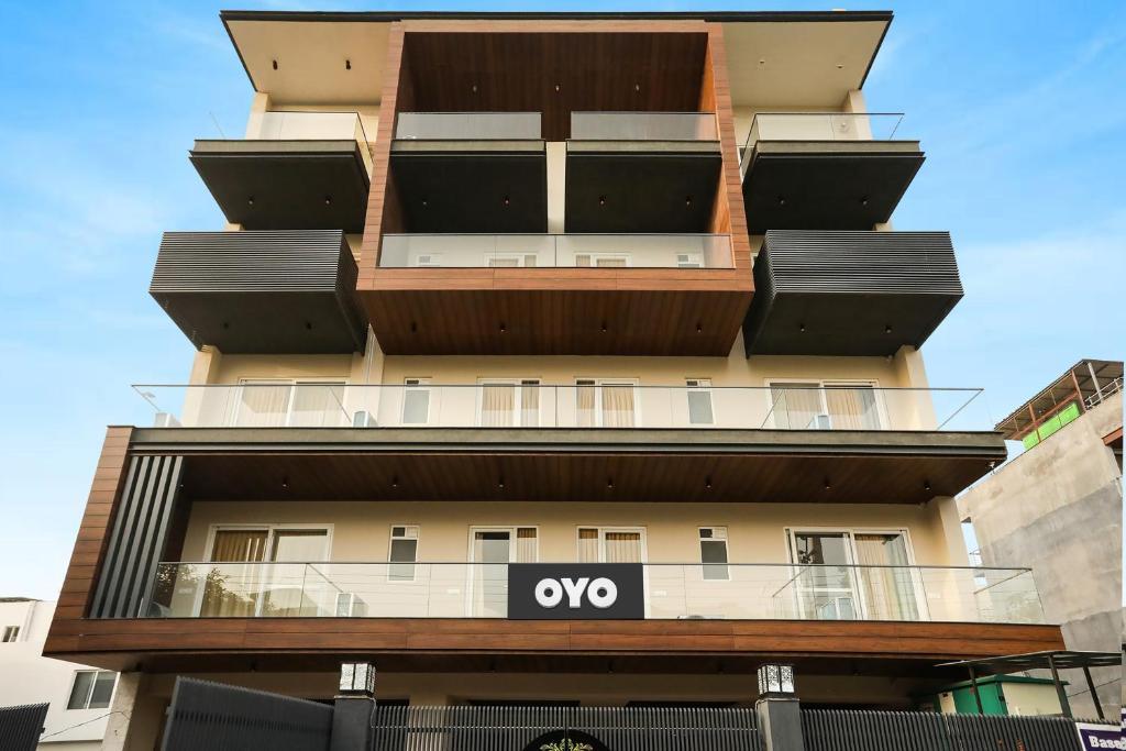 an apartment building with an eviction sign on it at Super Townhouse MA-32 in Gurgaon