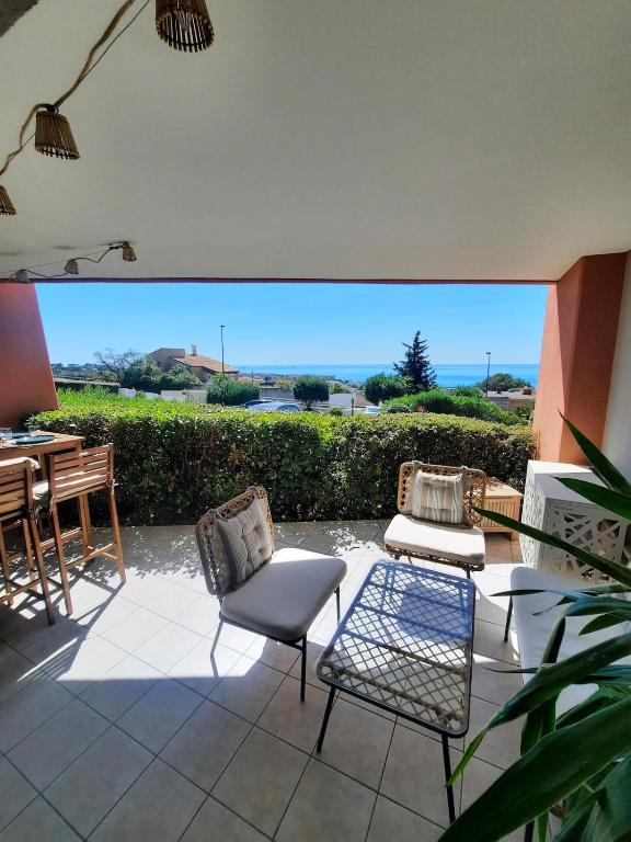 Appartement vue mer - Calme - Parking - Tennis - Piscine été