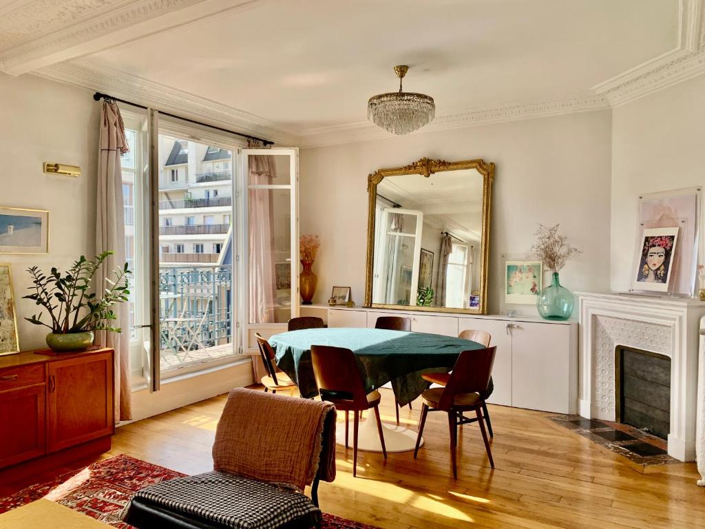 Parisian apartment with balcony