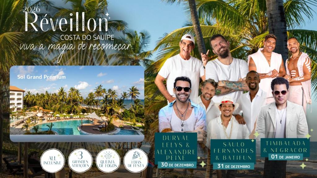 Bazén v ubytování Sauipe Sol Grand Premium All Inclusive nebo v jeho okolí