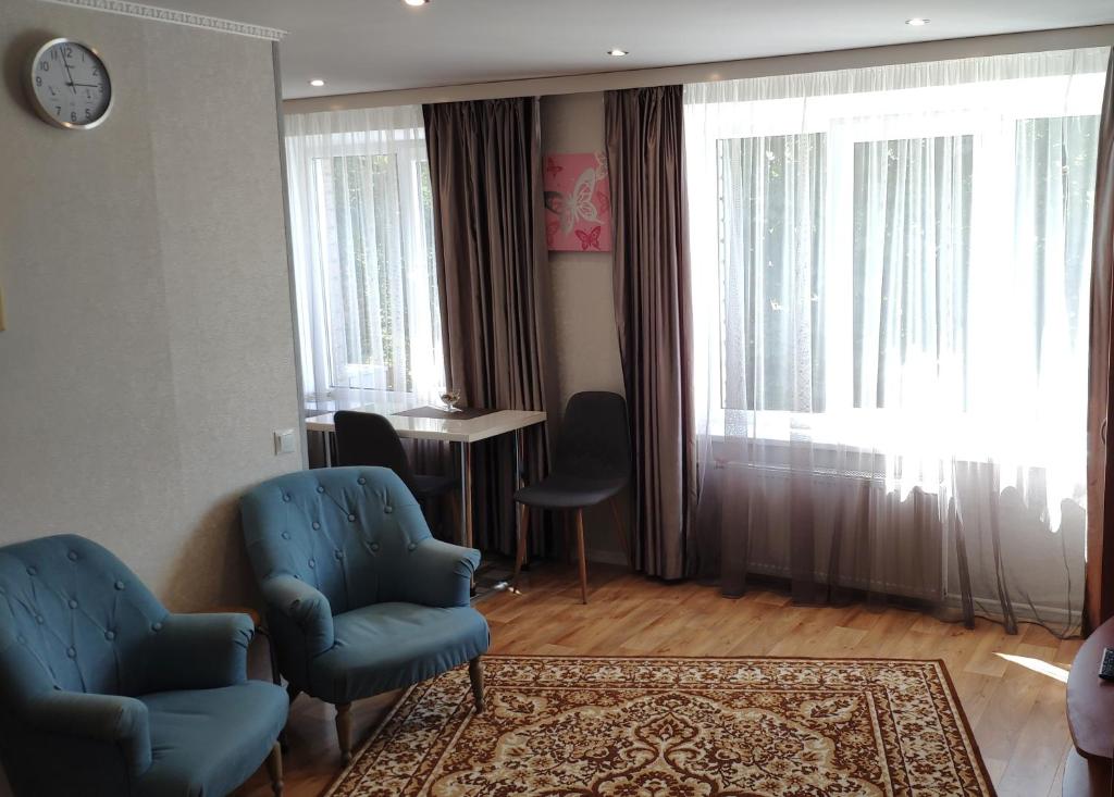 Χώρος καθιστικού στο Stropi Apartment Daugavpils