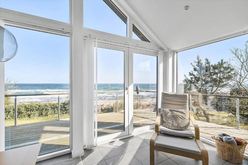 a living room with a view of the ocean at 6663-Allinge-Stien-4 in Allinge