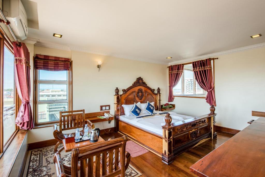 Posezení v ubytování Seng Hout Hotel