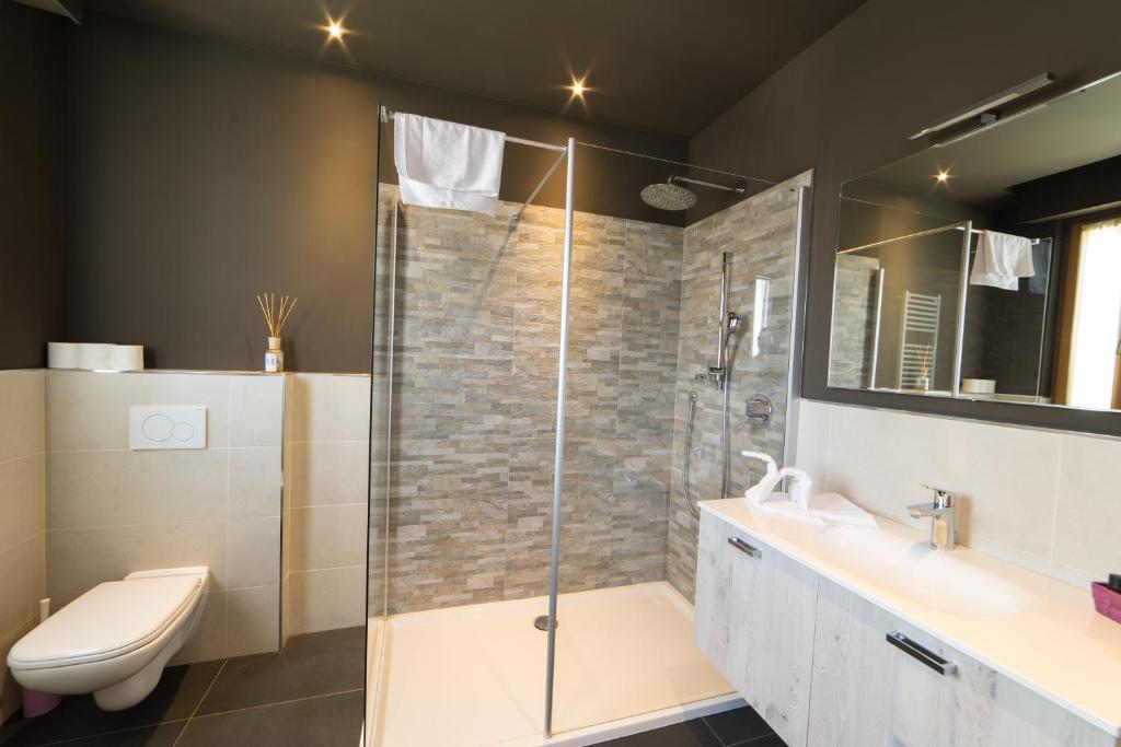 Koupelna v ubytování Hotel Raffl