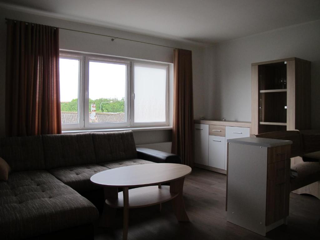 Kuchyň nebo kuchyňský kout v ubytování Orissaare Apartment