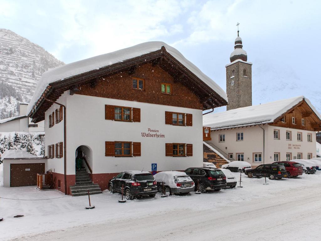 Pension Walserheim v zimě